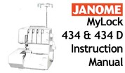 Buy your Janome New Home MyLock ML 434 & 434D Overlocker Serger Sewing, Machine, User, Instruction, Manual, Handbook, Download Online at Bargain Box